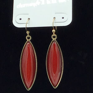 Charming Charlie Rust‎ & Gold Earrings